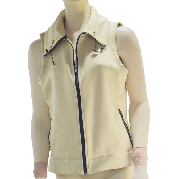 EP PRO Womens Performance Golf Vest Full Zip Front Zipped pockets Khaki Size M/M - Picture 1 of 7